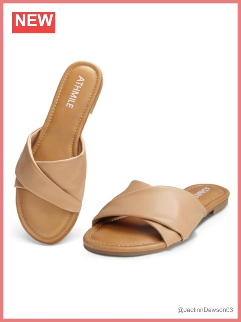 Dressy Summer Flat Sandals | Comfortable Fashion Slides | Cute Leather Ladies